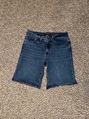 DKNY Dark Blue Denim Bermuda Shorts